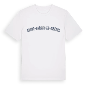 Saint-Parize-le-Châtel college t-shirt – ekologisk bomull t-shirt från Pinshirt