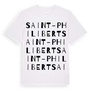 Saint-Philibert ordlek t-shirt – ekologisk bomull t-shirt från Pinshirt