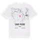 Saint-Pierre karta t-shirt