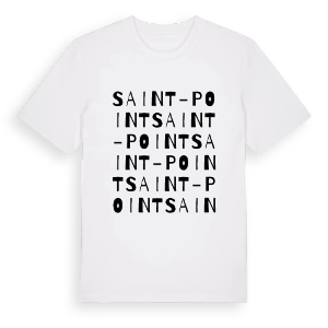 Saint-Point ordlek t-shirt – ekologisk bomull t-shirt från Pinshirt