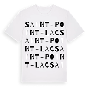 Saint-Point-Lac ordlek t-shirt – ekologisk bomull t-shirt från Pinshirt