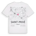 Saint-Privé karta t-shirt
