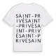 Saint-Privé ordlek t-shirt