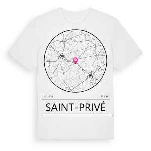 Saint-Privé t-shirt – ekologisk bomull t-shirt från Pinshirt