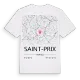 Saint-Prix karta t-shirt