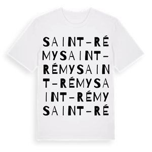 Saint-Rémy ordlek t-shirt – ekologisk bomull t-shirt från Pinshirt