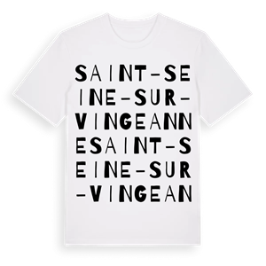 Saint-Seine-sur-Vingeanne ordlek t-shirt – ekologisk bomull t-shirt från Pinshirt