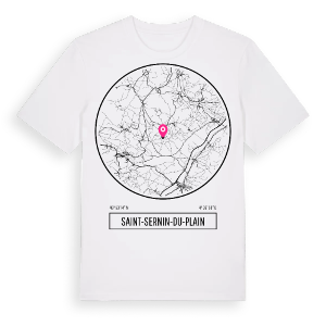 Saint-Sernin-du-Plain t-shirt – ekologisk bomull t-shirt från Pinshirt
