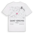 Saint-Sérotin karta t-shirt