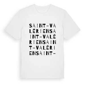 Saint-Valérien ordlek t-shirt – ekologisk bomull t-shirt från Pinshirt