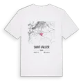 Saint-Vallier karta t-shirt
