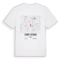Saint-Vérain karta t-shirt