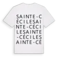 Sainte-Cécile ordlek t-shirt