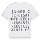 Sainte-Cécile ordlek t-shirt