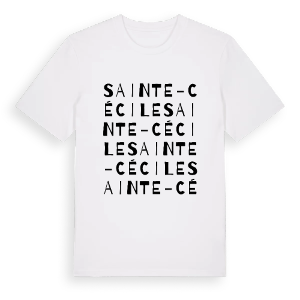 Sainte-Cécile ordlek t-shirt – ekologisk bomull t-shirt från Pinshirt
