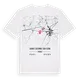 Sainte-Colombe-sur-Seine karta t-shirt