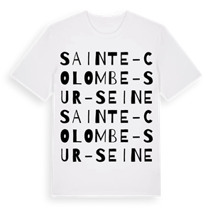 Sainte-Colombe-sur-Seine ordlek t-shirt – ekologisk bomull t-shirt från Pinshirt