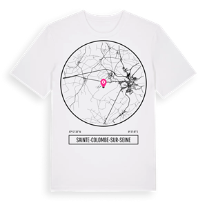 Sainte-Colombe-sur-Seine t-shirt – ekologisk bomull t-shirt från Pinshirt