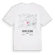 Sainte-Hélène karta t-shirt