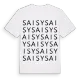 Saisy ordlek t-shirt