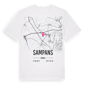 Sampans karta t-shirt – ekologisk bomull t-shirt från Pinshirt