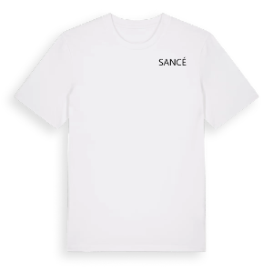 Jag älskar Sancé t-shirt litet tryck – ekologisk bomull t-shirt från Pinshirt