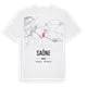 Saône karta t-shirt
