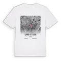 Saône-et-Loire karta t-shirt