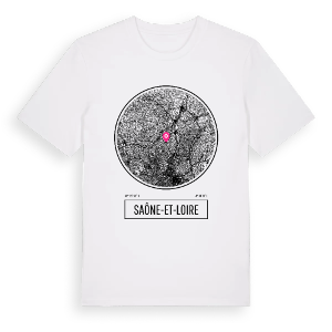 Saône-et-Loire t-shirt – ekologisk bomull t-shirt från Pinshirt