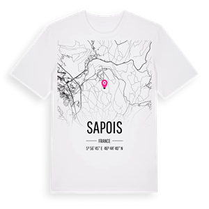 Sapois karta t-shirt – ekologisk bomull t-shirt från Pinshirt