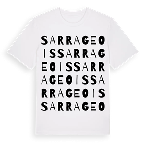 Sarrageois ordlek t-shirt – ekologisk bomull t-shirt från Pinshirt