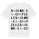 Saulon-la-Chapelle ordlek t-shirt
