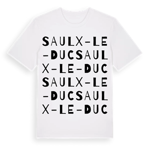 Saulx-le-Duc ordlek t-shirt – ekologisk bomull t-shirt från Pinshirt