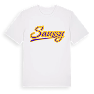 Saussy baseball t-shirt – ekologisk bomull t-shirt från Pinshirt