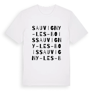 Sauvigny-les-Bois ordlek t-shirt – ekologisk bomull t-shirt från Pinshirt