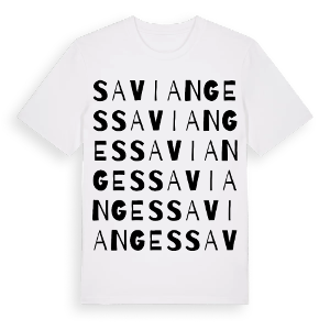 Savianges ordlek t-shirt – ekologisk bomull t-shirt från Pinshirt