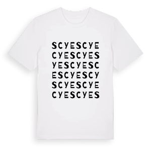 Scye ordlek t-shirt – ekologisk bomull t-shirt från Pinshirt
