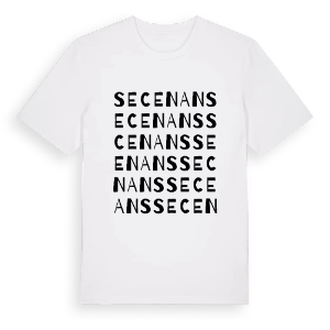 Secenans ordlek t-shirt – ekologisk bomull t-shirt från Pinshirt