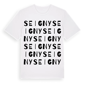 Seigny ordlek t-shirt – ekologisk bomull t-shirt från Pinshirt
