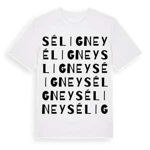 Séligney ordlek t-shirt – ekologisk bomull t-shirt från Pinshirt