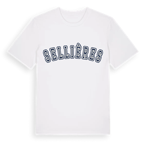 Sellières college t-shirt – ekologisk bomull t-shirt från Pinshirt
