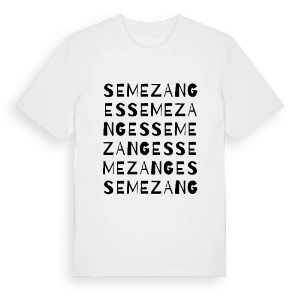 Semezanges ordlek t-shirt – ekologisk bomull t-shirt från Pinshirt