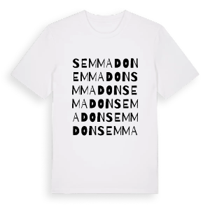Semmadon ordlek t-shirt – ekologisk bomull t-shirt från Pinshirt