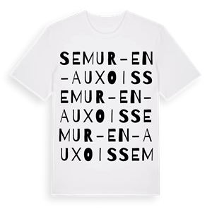 Semur-en-Auxois ordlek t-shirt – ekologisk bomull t-shirt från Pinshirt