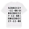 Sennecey-le-Grand ordlek t-shirt
