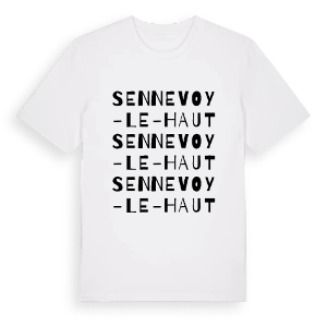 Sennevoy-le-Haut ordlek t-shirt – ekologisk bomull t-shirt från Pinshirt