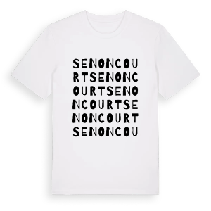 Senoncourt ordlek t-shirt – ekologisk bomull t-shirt från Pinshirt