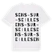 Sens-sur-Seille ordlek t-shirt