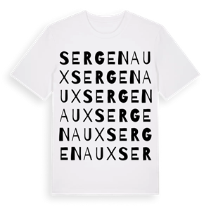 Sergenaux ordlek t-shirt – ekologisk bomull t-shirt från Pinshirt