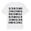 Sergenon ordlek t-shirt